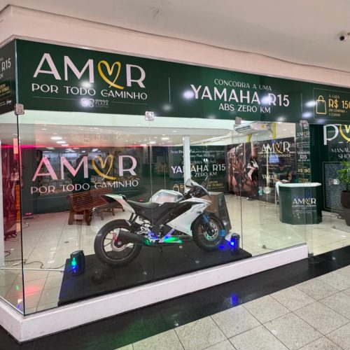 Manaus Plaza Shopping lança campanha de Dia dos Pais com sorteio de motocicleta Yamaha R15