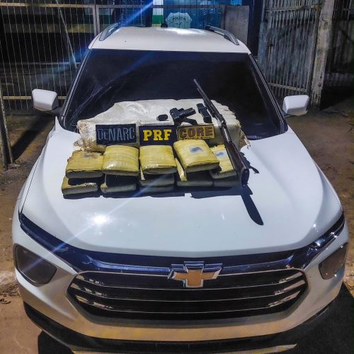 PRF apreende cerca de 30 kg de droga e duas armas durante ação em Manaquiri, no Amazonas