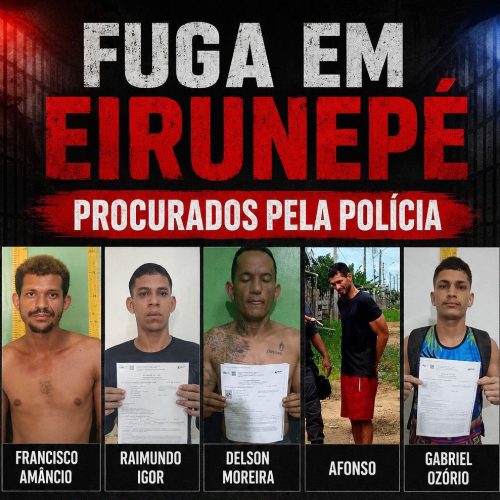 Fuga em massa: nove detentos escapam da prisão em Eirunepé