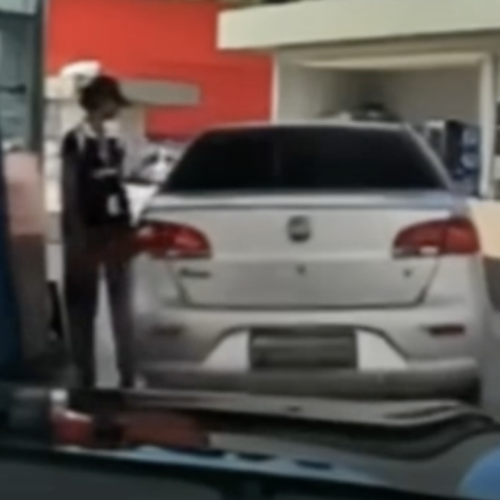 Motorista abastece veículo e foge sem pagar em posto de combustíveis de Manaus; vídeo registra ação