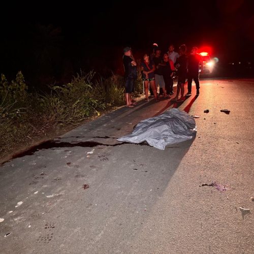 Homem morre em acidente de moto na AM-070 e motorista foge sem prestar socorro em Iranduba