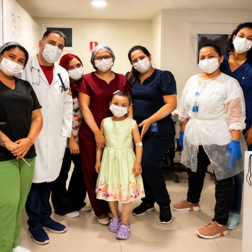 Menina de 6 anos enfrenta tumor raro sem abrir mão da infância